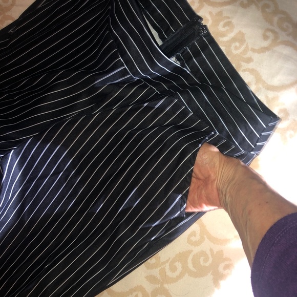 FLIRTY Full bellbottom! Black and white pinstripe, EUC! Size S. Pristine! - Picture 7 of 10